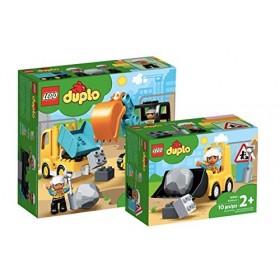 Collectix Lego Duplo 10931 Ensemble pelleteuse et camion + chargeur sur roue 10930