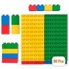 Strictly Briks Blocs de Construction pour Enfants et Tout-Petits, Ensemble de Grosses Briques Classiques et plaques de Base, 