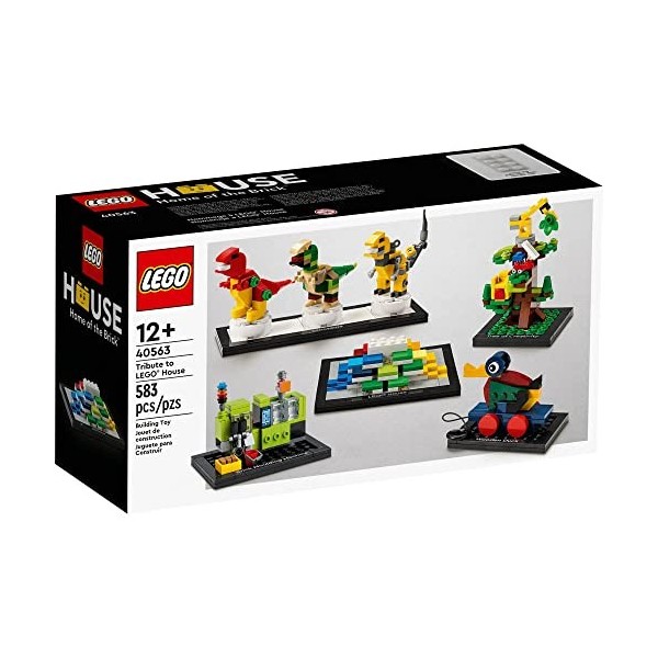 LEGO 40563 House Hommage Set de 12 + 583 pièces avec 5 mini caractéristiques daffichage