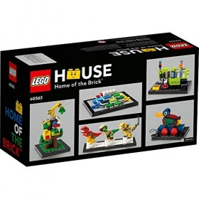 LEGO 40563 House Hommage Set de 12 + 583 pièces avec 5 mini caractéristiques daffichage