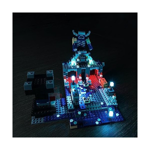 Kit déclairage LED pour Lego Deep Dark Battle, ensemble déclairage LED pour Lego Minecraft The Deep Dark Battle 21246 – Mod