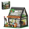 Blocs de Construction Maison Fleurs, Jouets pour Enfants et Adultes, Idées de Décoration, Maison Jardin avec Lumières LED, Ex