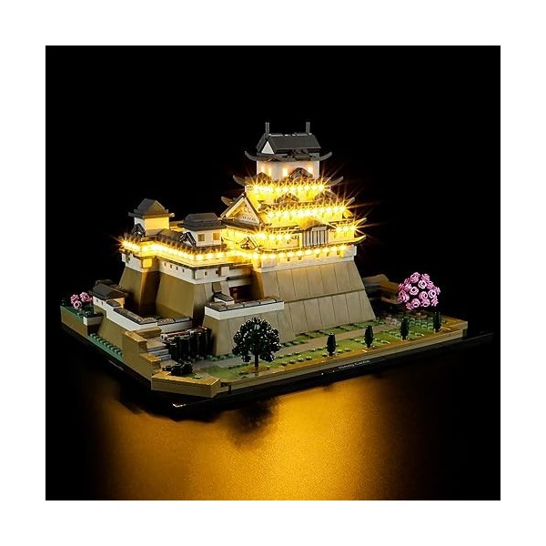 YEABRICKS LED Lumière pour Lego-21060 Architecture Le château dHimeji Modèle de blocs de construction ensemble Lego non inc