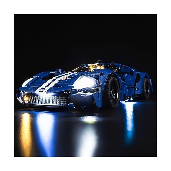 Kyglaring Kit déclairage LED sans modèle - Compatible avec Lego-42154 Technic Car Ford GT Building Blocks Model Set - LEDs