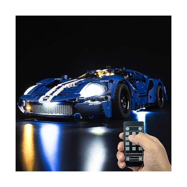 Kyglaring Kit déclairage LED sans modèle - Compatible avec Lego-42154 Technic Car Ford GT Building Blocks Model Set - LEDs