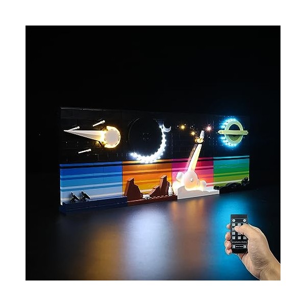 Kyglaring Kit déclairage LED sans modèle - Compatible avec Lego-21340 Ideas Tales of The Space Age Building Blocks Model S