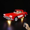 Kyglaring Kit déclairage LED sans modèle - Compatible avec Lego-10321 Icons Corvette Toy Car Building Blocks Model Set - L