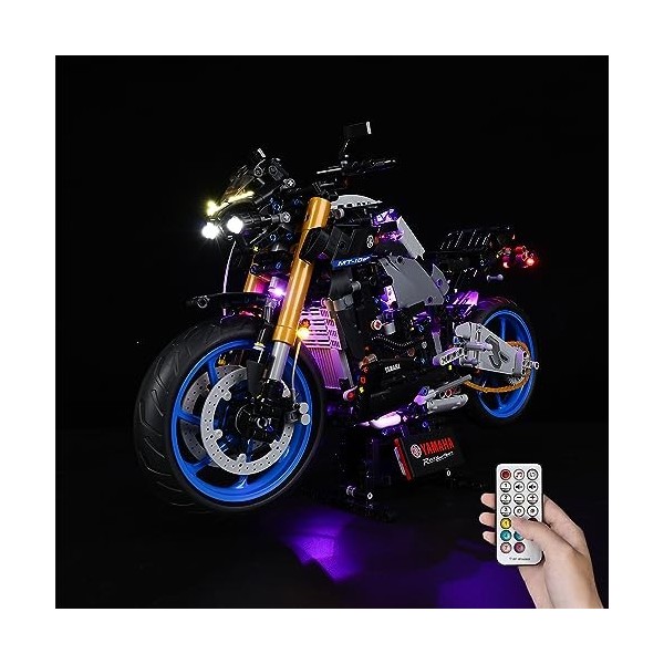 Kyglaring Kit déclairage LED sans modèle - Compatible avec Lego-42159 Technic Yamaha Motorcycle-10 SP Building Blocks Mode