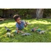 Jurassic World Figurine Dinosaure articulée Ichthyovenator, Attaque Rugissante, sons et mouvements, avec code ADN scannable, 