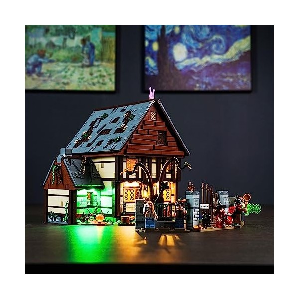 Set déclairage LED pour Lego 21341 Disney Hocus Pocus : La Maison des sœurs Sanderson Pas de Lego , Set déclairage décorat