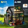 OKKIDY Toys Flower House Ensemble de Construction, Flower House Ensemble de Jouets Create Cozy House, Street View Flower Frie