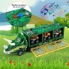 Oderra Dinosaure -Jouet de Camion de Transporteur , Tracteur avec 3 Mini Voitures de Jouet danimal de Dinosaure, Filles et E