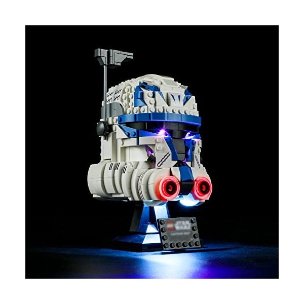 BRIKSMAX Kit d’éclairage à LED pour Lego Star Wars Le Casque du Capitaine Rex - Compatible with Lego 75349 Blocs de Construct