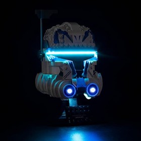 Kit déclairage LED pour casque Lego Captain Rex, kit déclairage LED pour casque Lego 75349 Star Wars Captain Rex – Modèles 