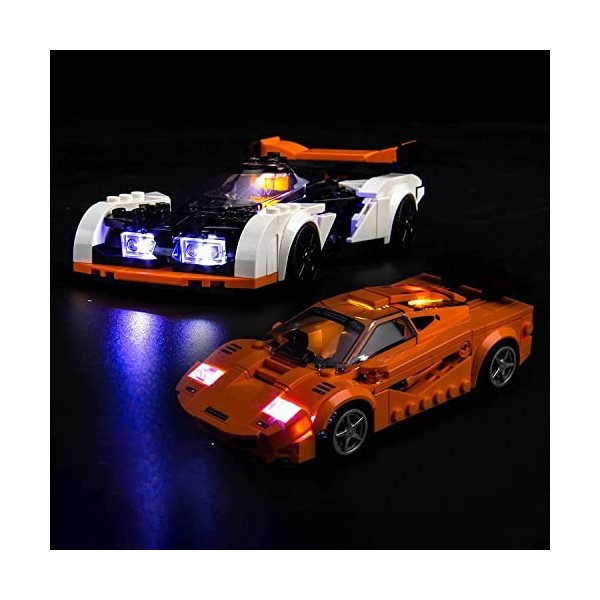 Kit déclairage LED pour Lego 76918 Speed ​​​​Champions McLaren Solus GT & McLaren F1 LM Pas Un modèle Lego , Kit déclairag