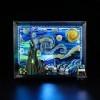 GEAMENT Jeu De Lumières Compatible avec Lego Vincent Van Gogh: The Starry Night - Kit Déclairage LED pour Ideas 21333 Jeu L