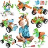 MOONTOY Jeu de Construction Enfant 5 Ans,Blocs pour garçons et Filles Cadeaux de Luxe pour Les Enfants,Jouet éducatif STEM po