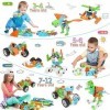 MOONTOY Jeu de Construction Enfant 5 Ans,Blocs pour garçons et Filles Cadeaux de Luxe pour Les Enfants,Jouet éducatif STEM po