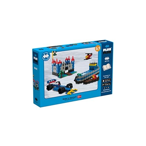 Plus-Plus - PP3720 - Boîte de 480 Pièces Jeux de Construction 3-en-1