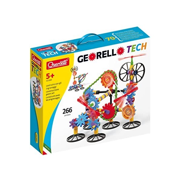 Quercetti - 2389 - Jeu de construction - Georello Tech - 266 Pièces