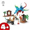 LEGO 71759 Ninjago Le Temple du Dragon Ninja, Ensemble de Jouet et de Figurine avec Moto, Comprend la Figurine NYA pour Proté