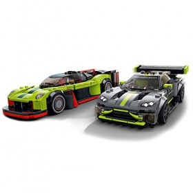 LEGO 76910 Speed Champions Aston Martin Valkyrie AMR Pro & Vantage GT3: Maquette de Voitures de Course à Construire, Cadeau p