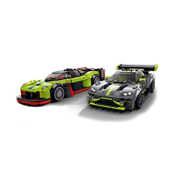LEGO 76910 Speed Champions Aston Martin Valkyrie AMR Pro & Vantage GT3: Maquette de Voitures de Course à Construire, Cadeau p
