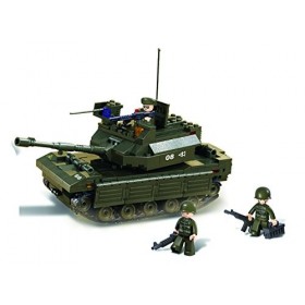 Sluban - M38-B6800 - Jeu de Construction - Army set - Char + Lance Roquettes + Jeep
