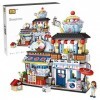 LOZ 1219 Building Blocks Japanese Market Series Japanese Ice Cream Store Creative Educational Toy Construction Toy