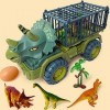 sharprepublic Dinosaure Engineering Vehicle, Jouet Dinosaure, Dinosaures Et Créatures Préhistoriques, Voitures avec Oeuf Et F