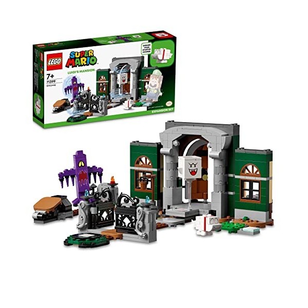 Lego 71399 Super Mario Ensemble d’Extension L’entrée de Luigi’s Mansion, Jeu de Construction avec Figurines