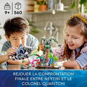 LEGO 75571 Avatar Neytiri et Le Thanator vs. Quaritch dans l’Exosquelette AMP, Jouet de Construction, Figurine Robot, Pandora