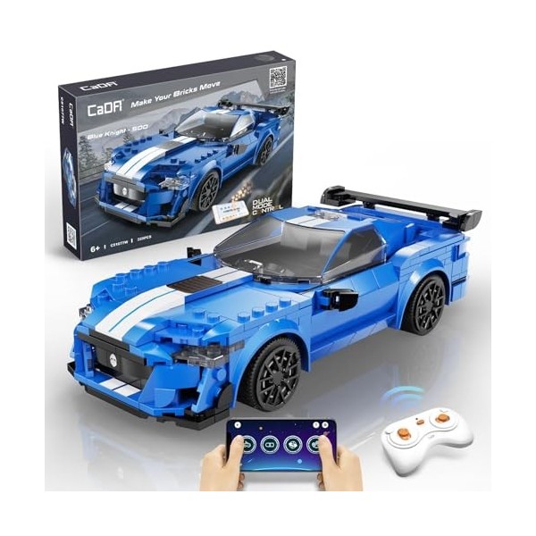 CaDA Voiture Télécommandée Citroen C4 WRC 329 Pièces,Jeu de Construction de Voitures RC,Kit de Construction de Modèles de Voi