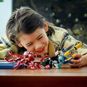 LEGO 31130 Creator 3 en 1 Jeu de 3 animaux géants avec pieuvre, homard, raie manta, 2 mini-figurines dont une figurine squele