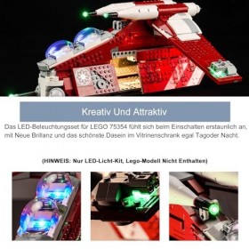 Kit déclairage LED pour Lego The Clone Wars Coruscant Guard Gunship 75354 pas de Lego , kit déclairage décoratif pour joue