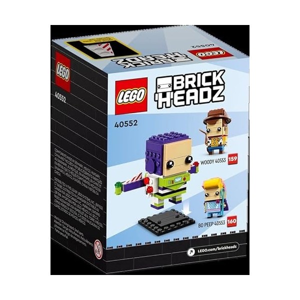 LEGO 40552 Brickheadz Toy Story Buzz lÉclair 158 pièces
