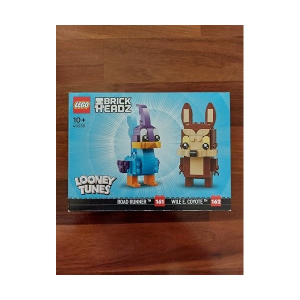 LEGO Brickheadz 40559 Looney Tunes Road Runner and Wile E. Coyote 323 pièces 10+