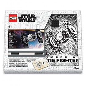 LEGO Star Wars Tie Fighter Creativity Set avec Journal certifié FSC, Jouet de Construction et Stylo à Gel Noir