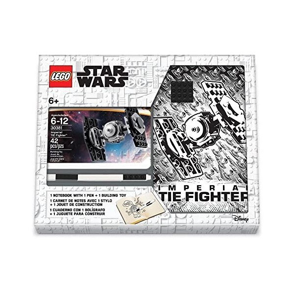 LEGO Star Wars Tie Fighter Creativity Set avec Journal certifié FSC, Jouet de Construction et Stylo à Gel Noir