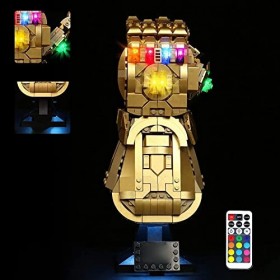 Jeu déclairage LED pour Lego 76191 Marvel Le Gant de l’Infini –Thanos, Set déclairage LED de décoration pour Lego Thanos Ga