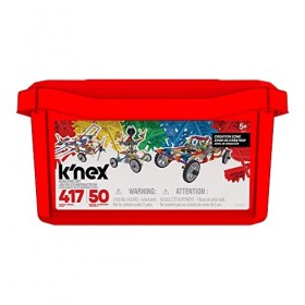 KNEX 16511 Imagine Creation Zone 50 Model Building Set, 417 Piece Educational Learning Kit with Storage Tub, Engineering Con