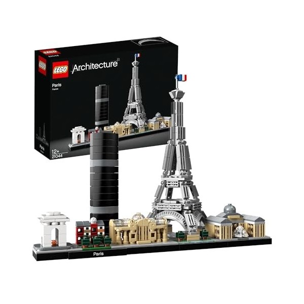 LEGO 21044 Architecture Paris: Ensemble de Construction Skyline avec des Modèles de Monuments Célèbres, Idée Cadeau pour Adul