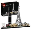 LEGO 21044 Architecture Paris: Ensemble de Construction Skyline avec des Modèles de Monuments Célèbres, Idée Cadeau pour Adul