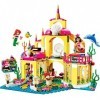 Doyomtoy Jeu de Construction de château de mer pour Les Filles : Jeu de Construction de château de Princesse sirène pour Les 