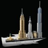 LEGO 21028 Architecture New York, Kit de Construction, Maquette Miniature, Décoration, Empire State Building, Statue de la Li