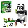 LEGO 21245 Minecraft Le Refuge Panda, Jouet De Maison Amovible, avec Figurines Animaux Et Squelette, pour Enfants, Filles Et 