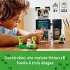 LEGO 21245 Minecraft Le Refuge Panda, Jouet De Maison Amovible, avec Figurines Animaux Et Squelette, pour Enfants, Filles Et 