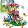 HOGOKIDS Jeu de construction cabane dans les arbres avec lumière LED - 622 pièces - Jouet de construction - Cadeau pour fille