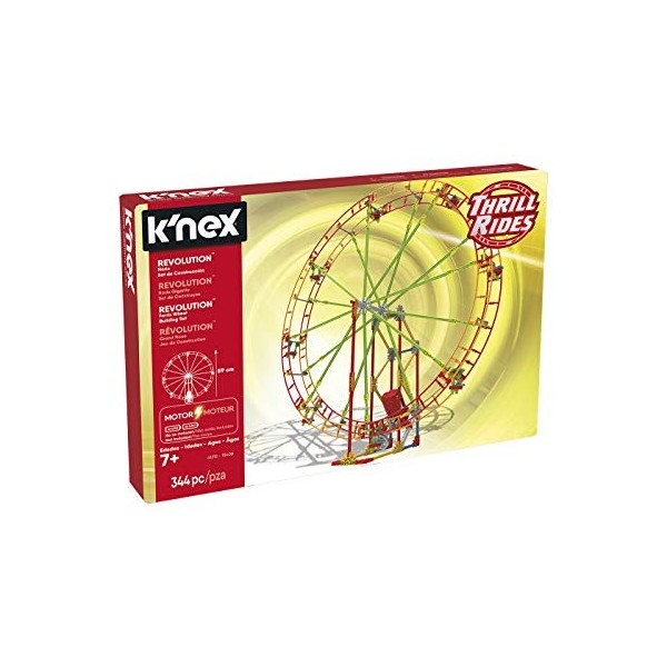 KNEX Angry Birds Knex-Thrill Rides. Noria Revolution. Jeu de Construction avec Moteur. 344 pièces. A partir de 7 Ans. réf.