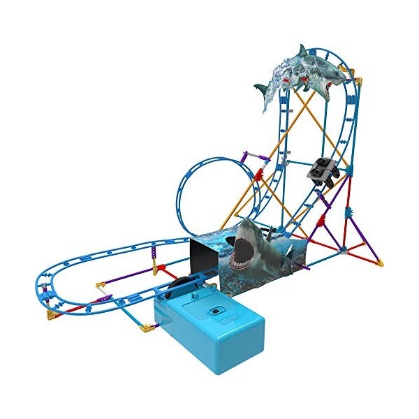 KNex- Tabletop Thrills Shark Attack Coaster Jeu Construction, 36186, Multicolore